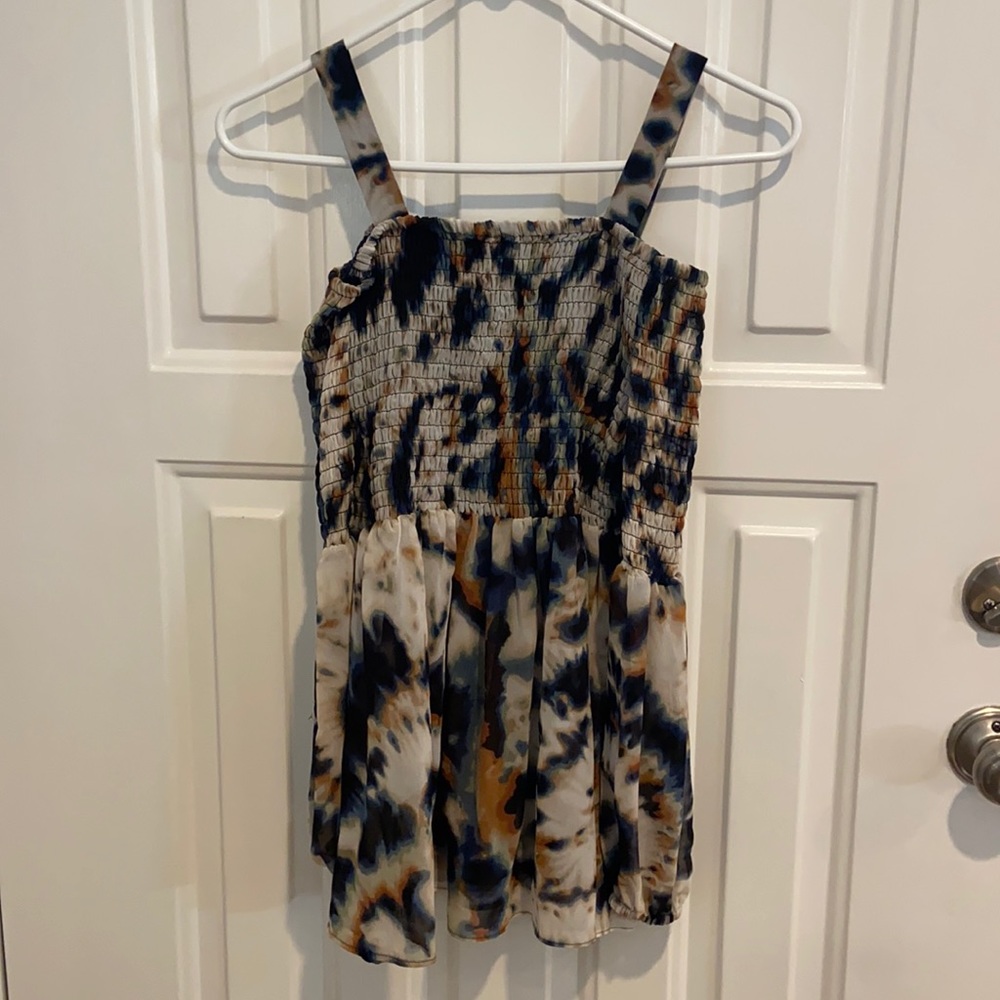 BCBGeneration Tie Dye Long Sleeve Flowy Top